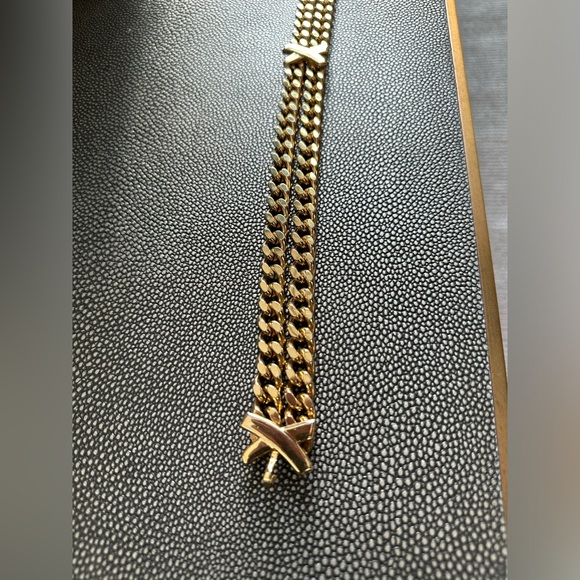Paloma Picasso Gold Chain Belt Signature X’s Size Large